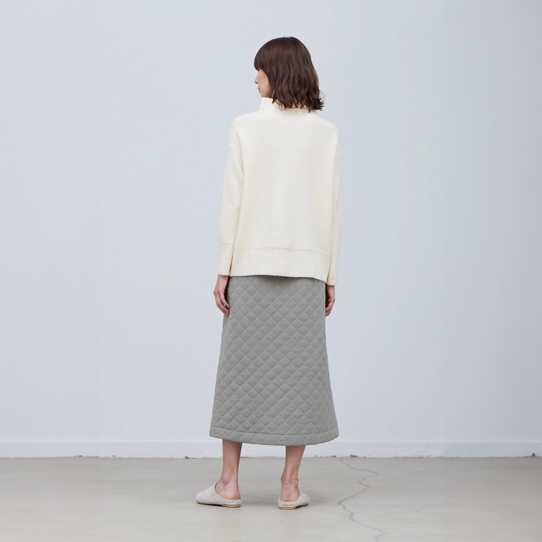 Quilting Midi Skirt