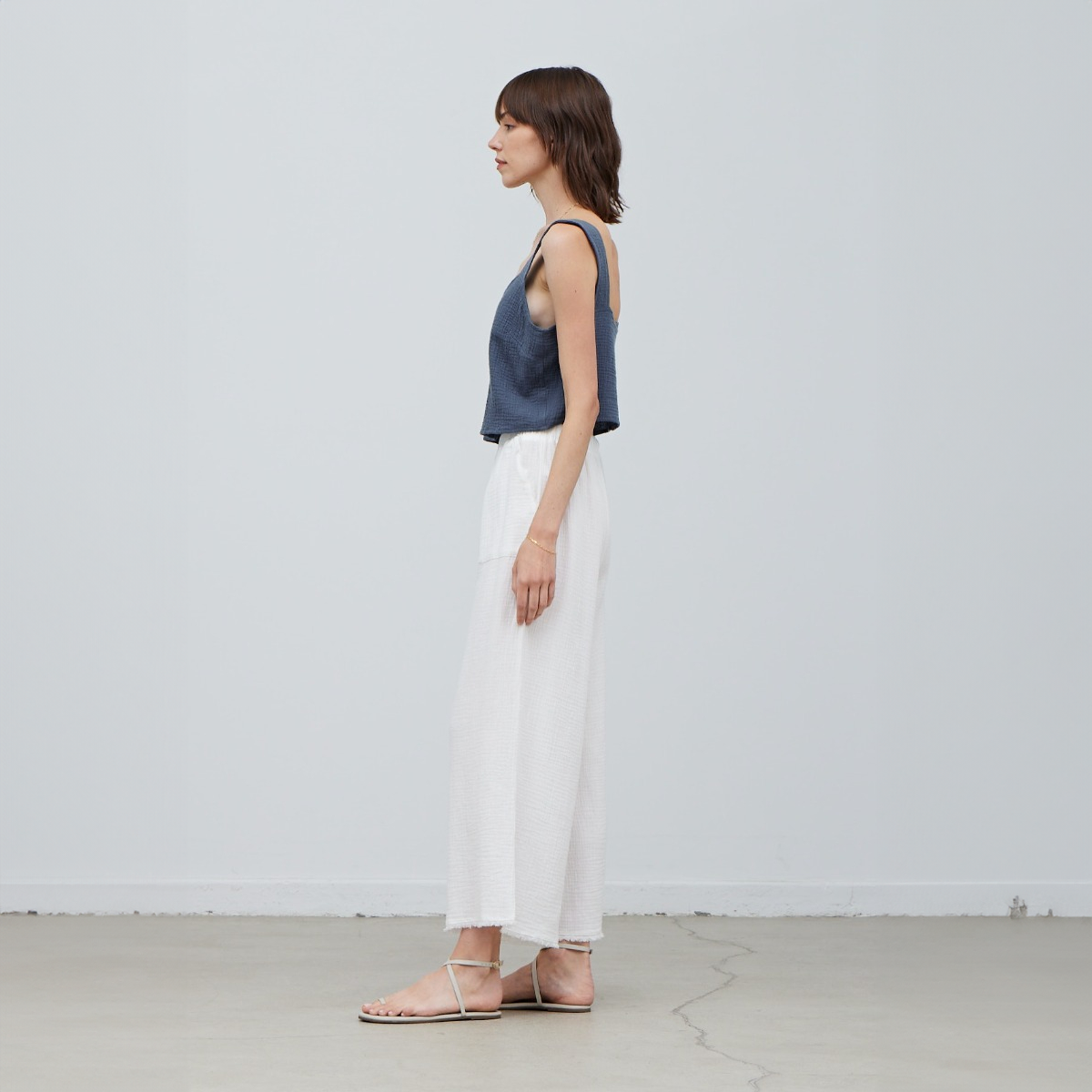 Cotton Double Gauze Tank - Saltern