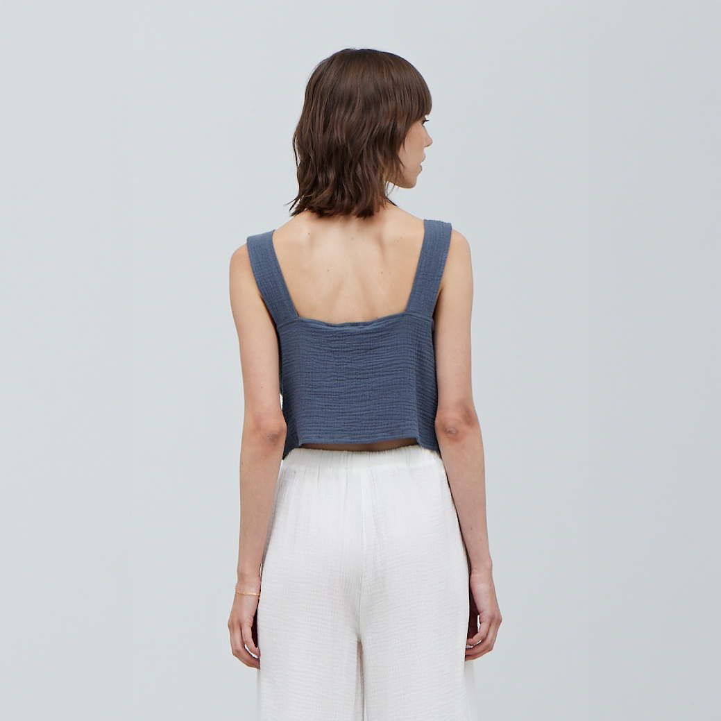 Cotton Double Gauze Tank - Saltern