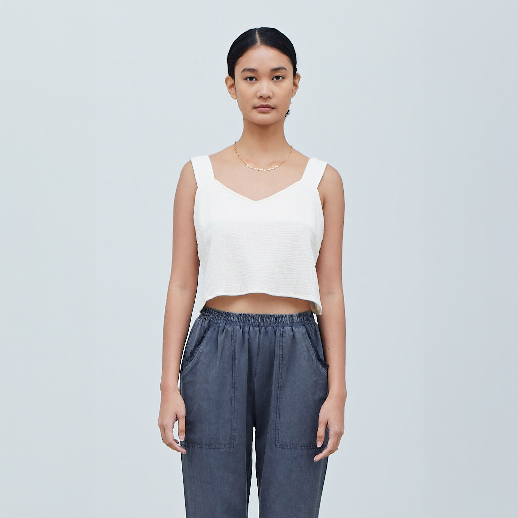 Cotton Double Gauze Tank - Saltern