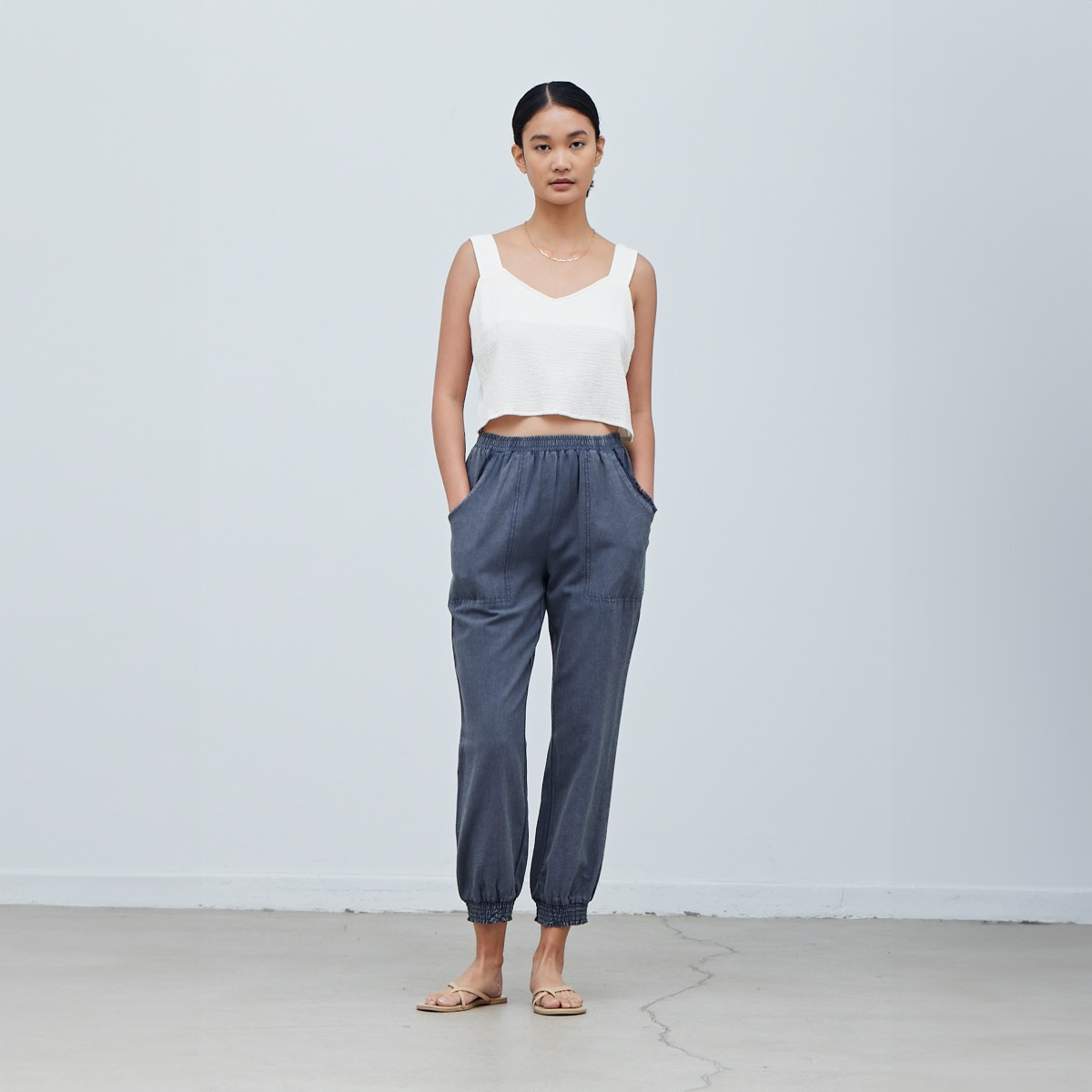 Cotton Double Gauze Tank - Saltern