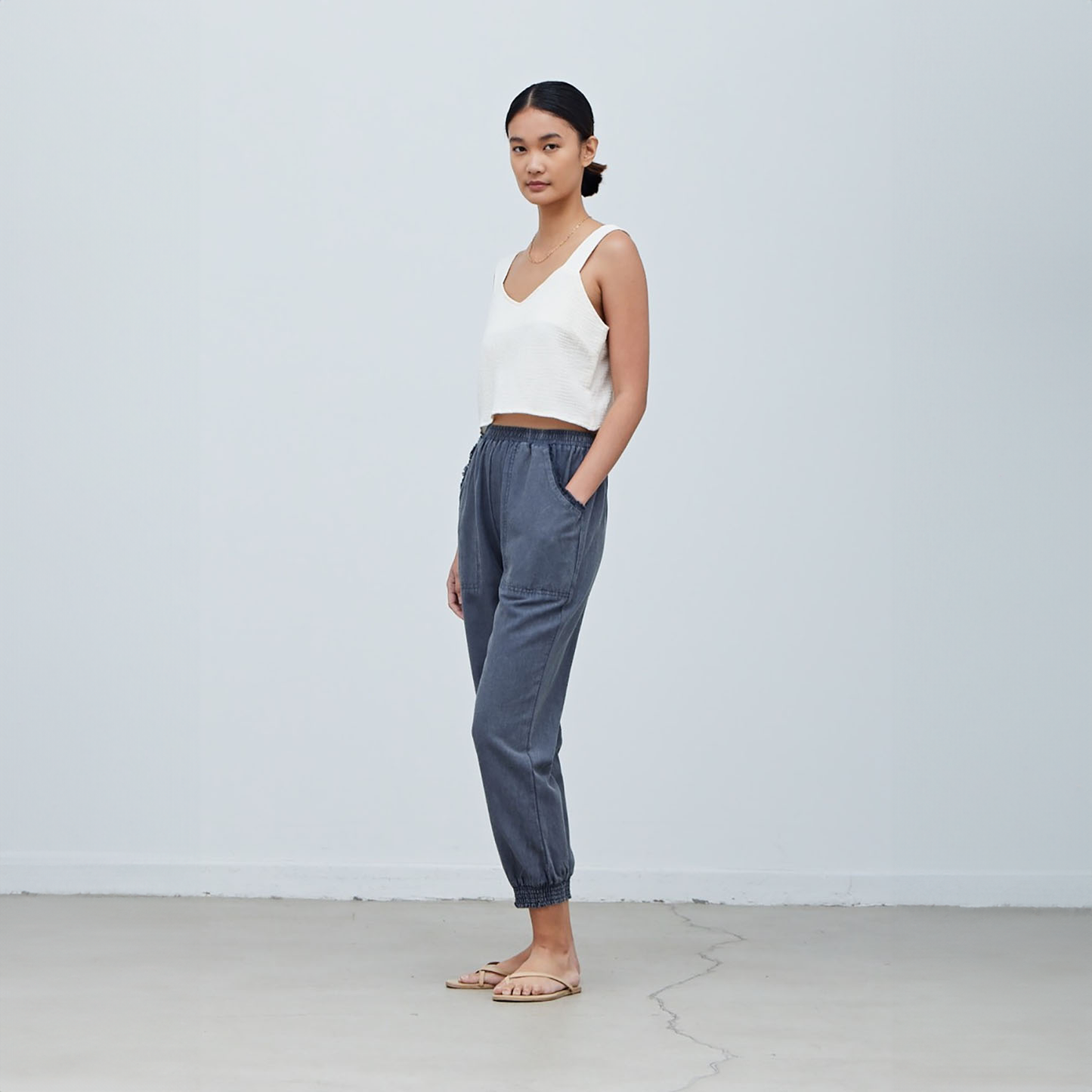 Cotton Double Gauze Tank - Saltern