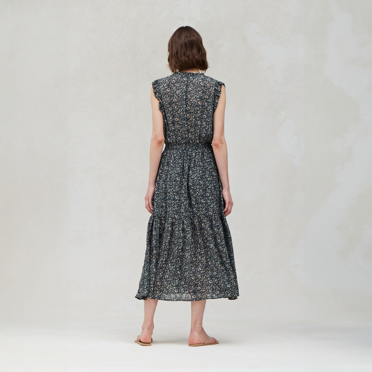 Printed Midi Dress - Saltern