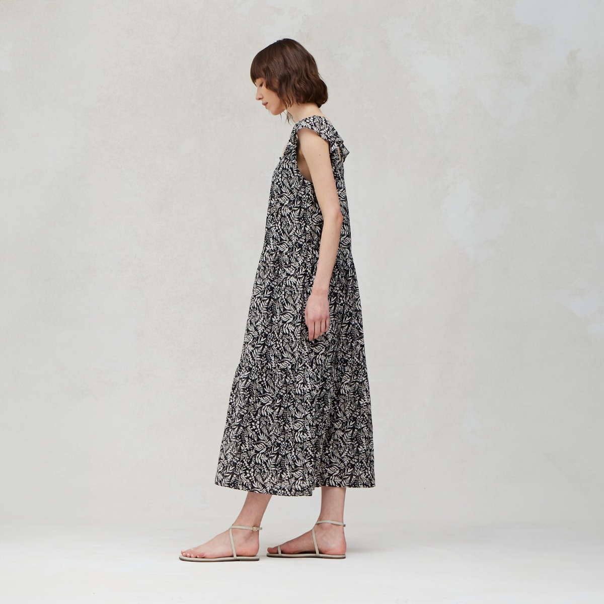Printed Summer Midi Dress