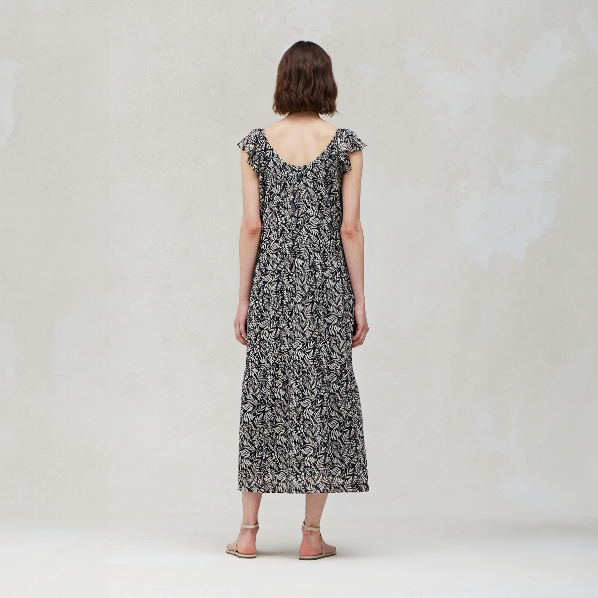 Printed Summer Midi Dress