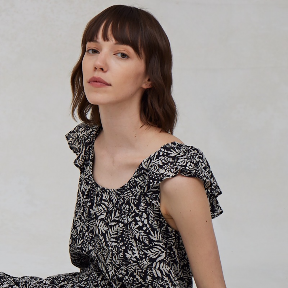 Printed Summer Midi Dress