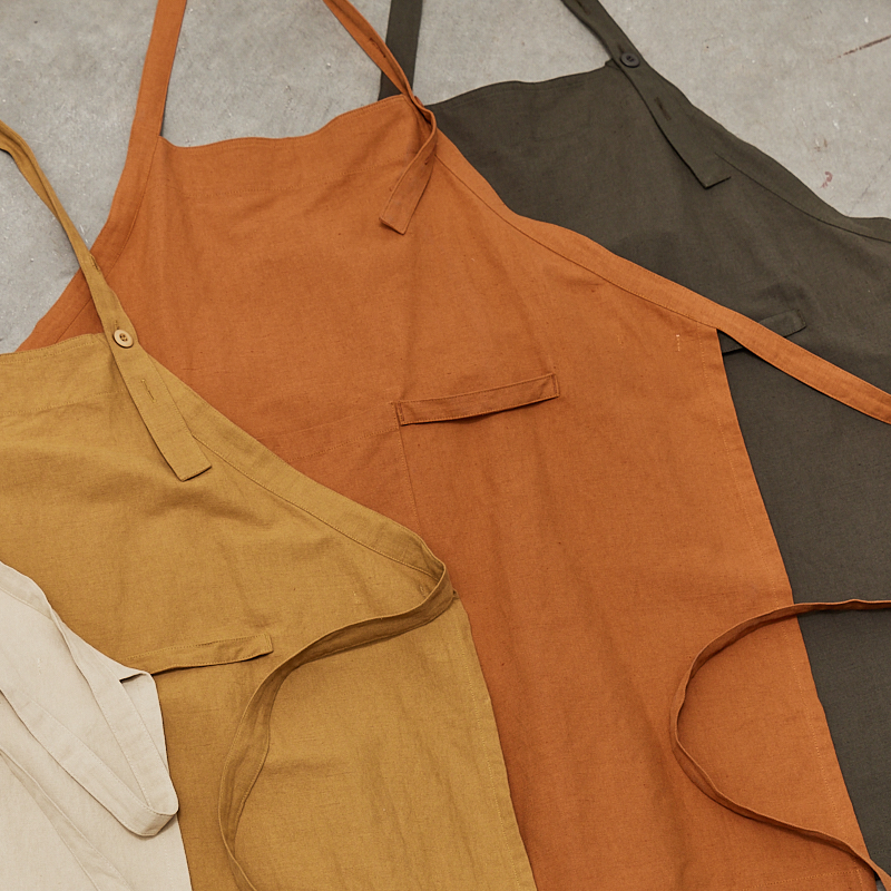 Cotton Linen Apron - Saltern
