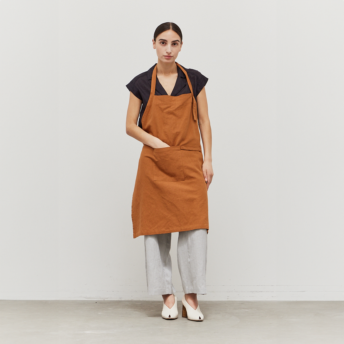 Cotton Linen Apron - Saltern