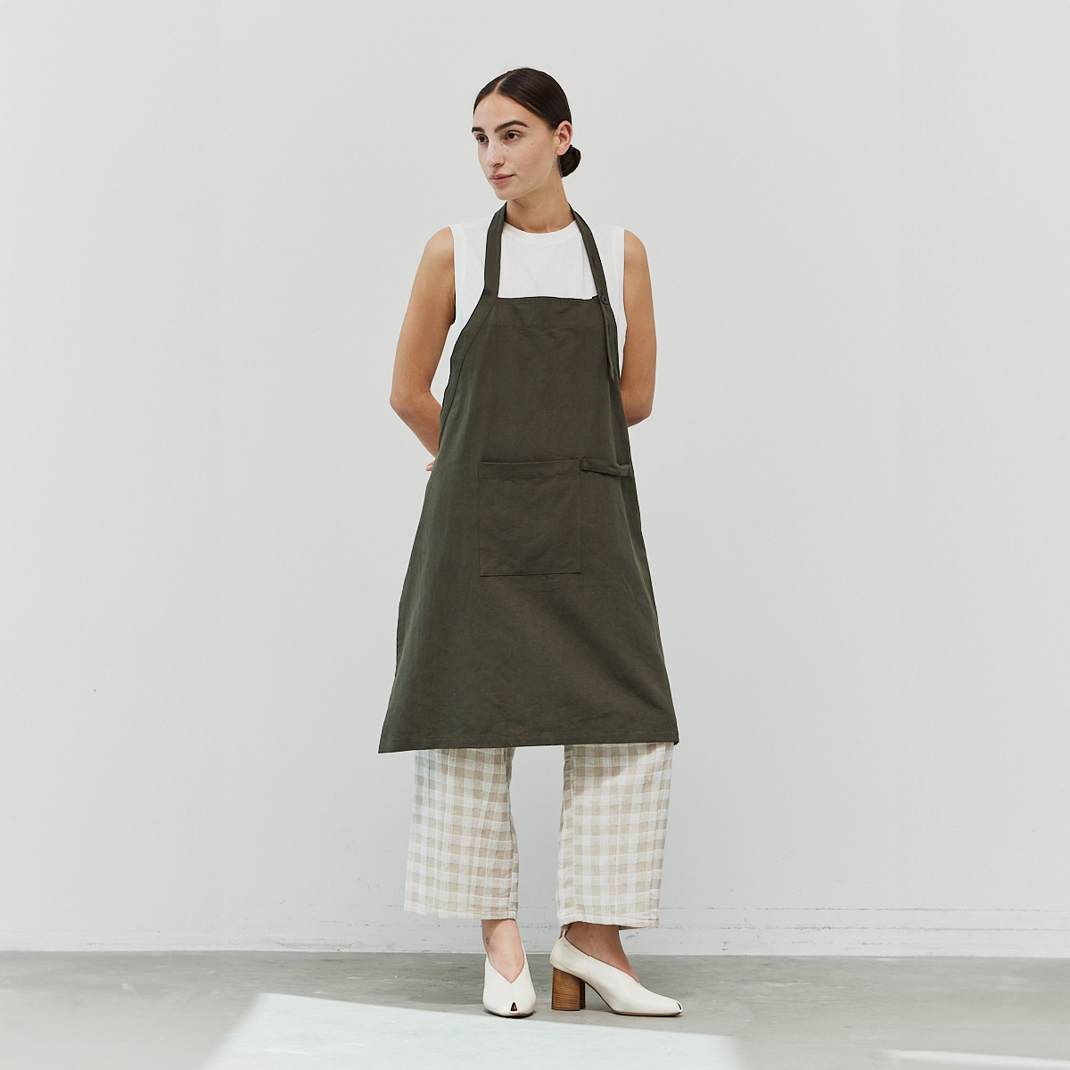 Cotton Linen Apron - Saltern