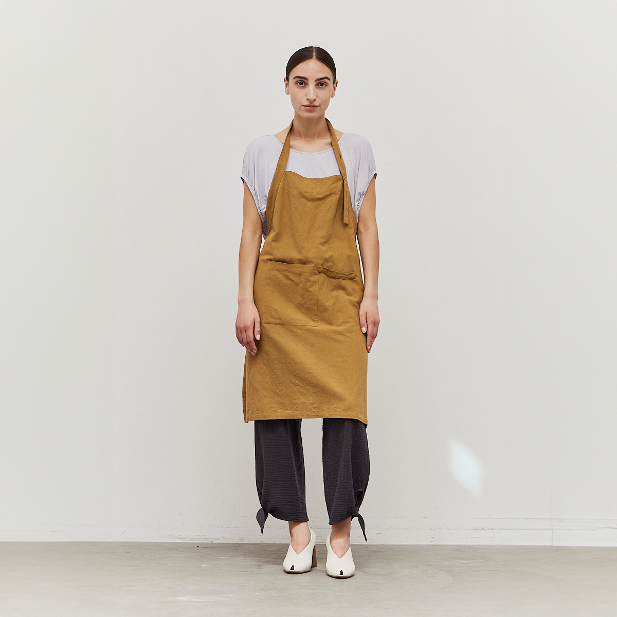 Cotton Linen Apron - Saltern