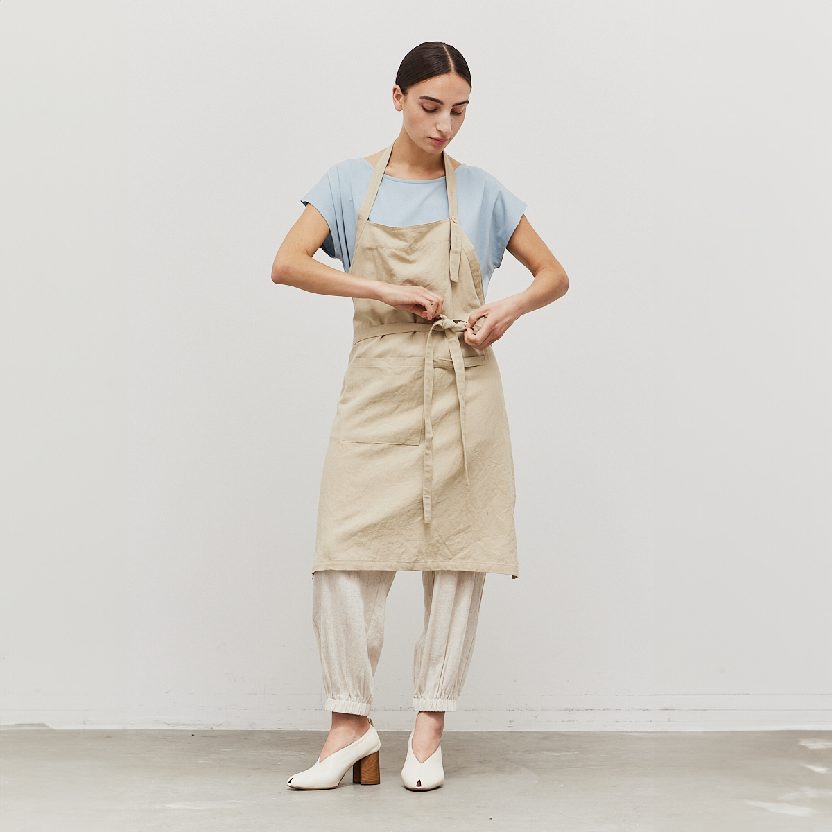 Cotton Linen Apron - Saltern