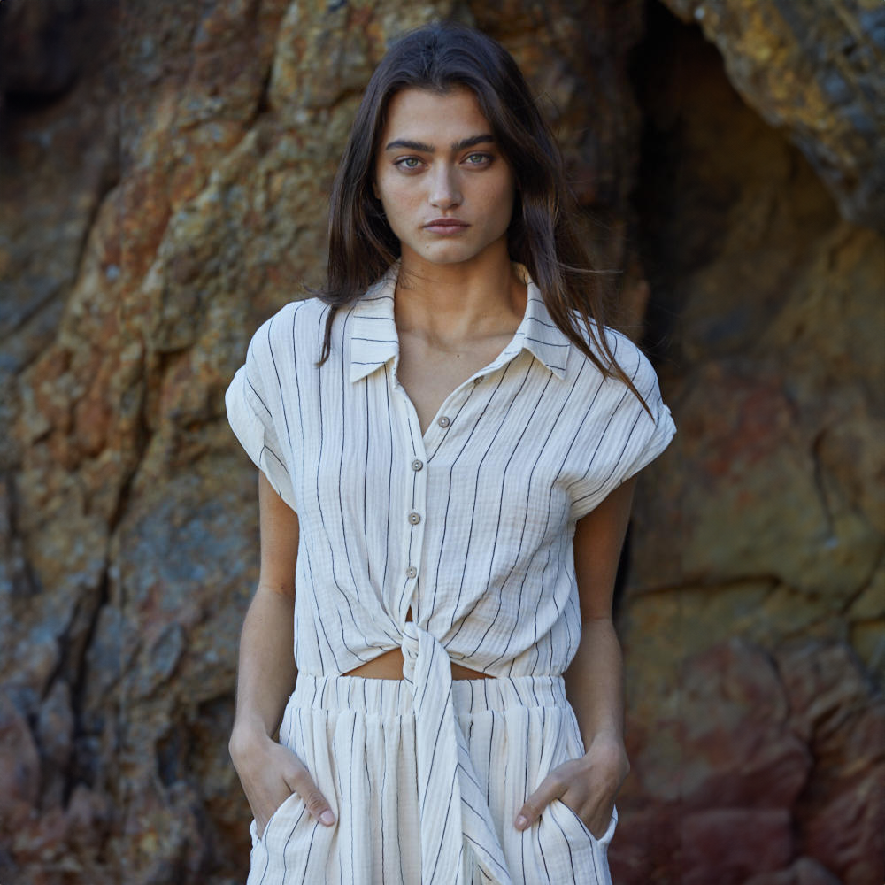 Tobi Stripe Jumpsuit - Saltern