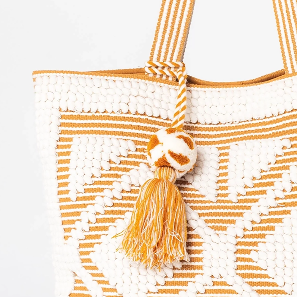 Boho Diamond Pattern Picnic Tote