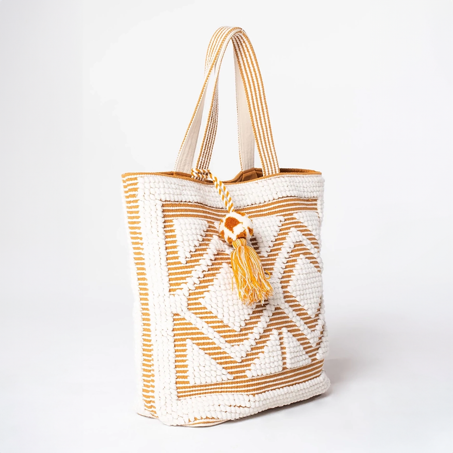 Boho Diamond Pattern Picnic Tote