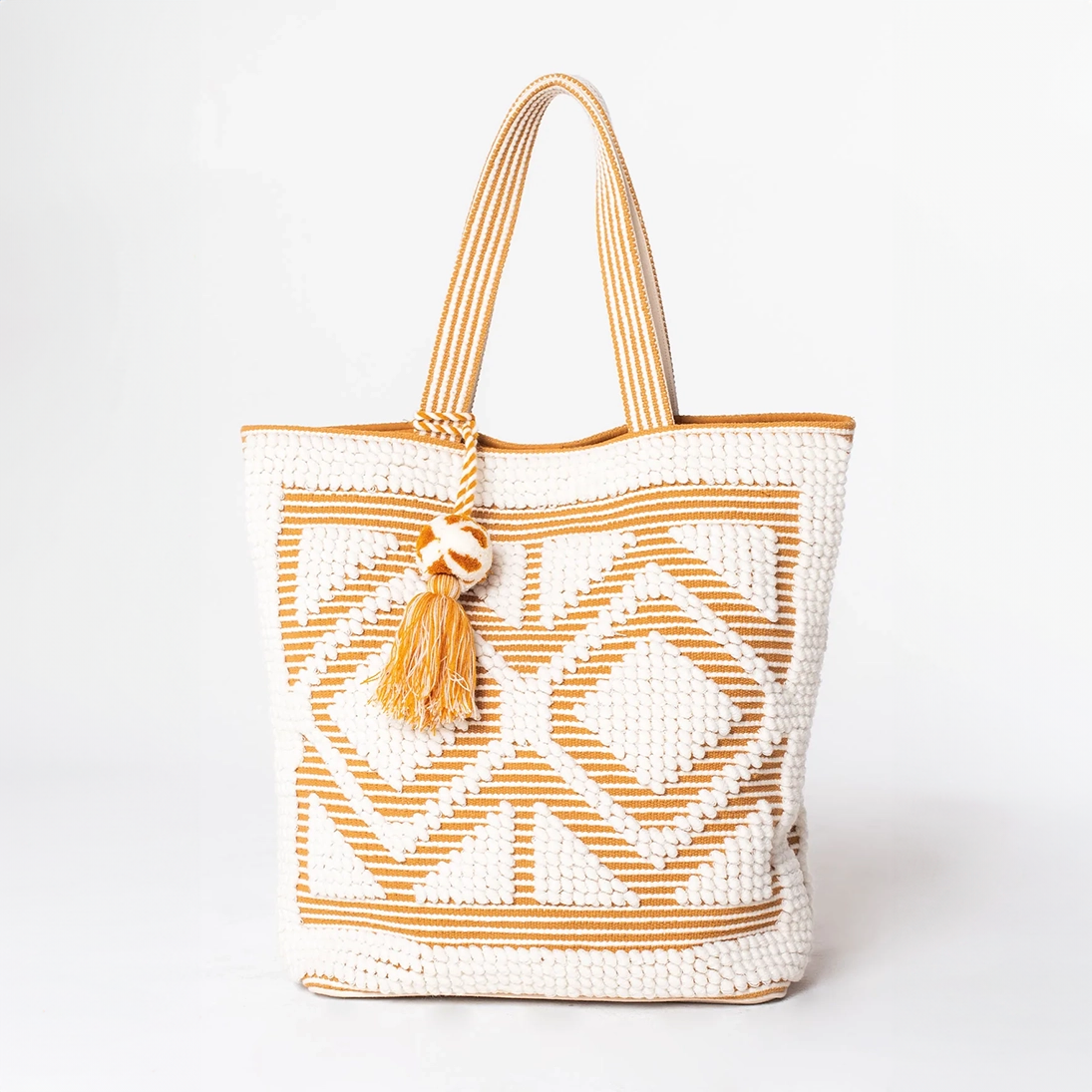 Boho Diamond Pattern Picnic Tote