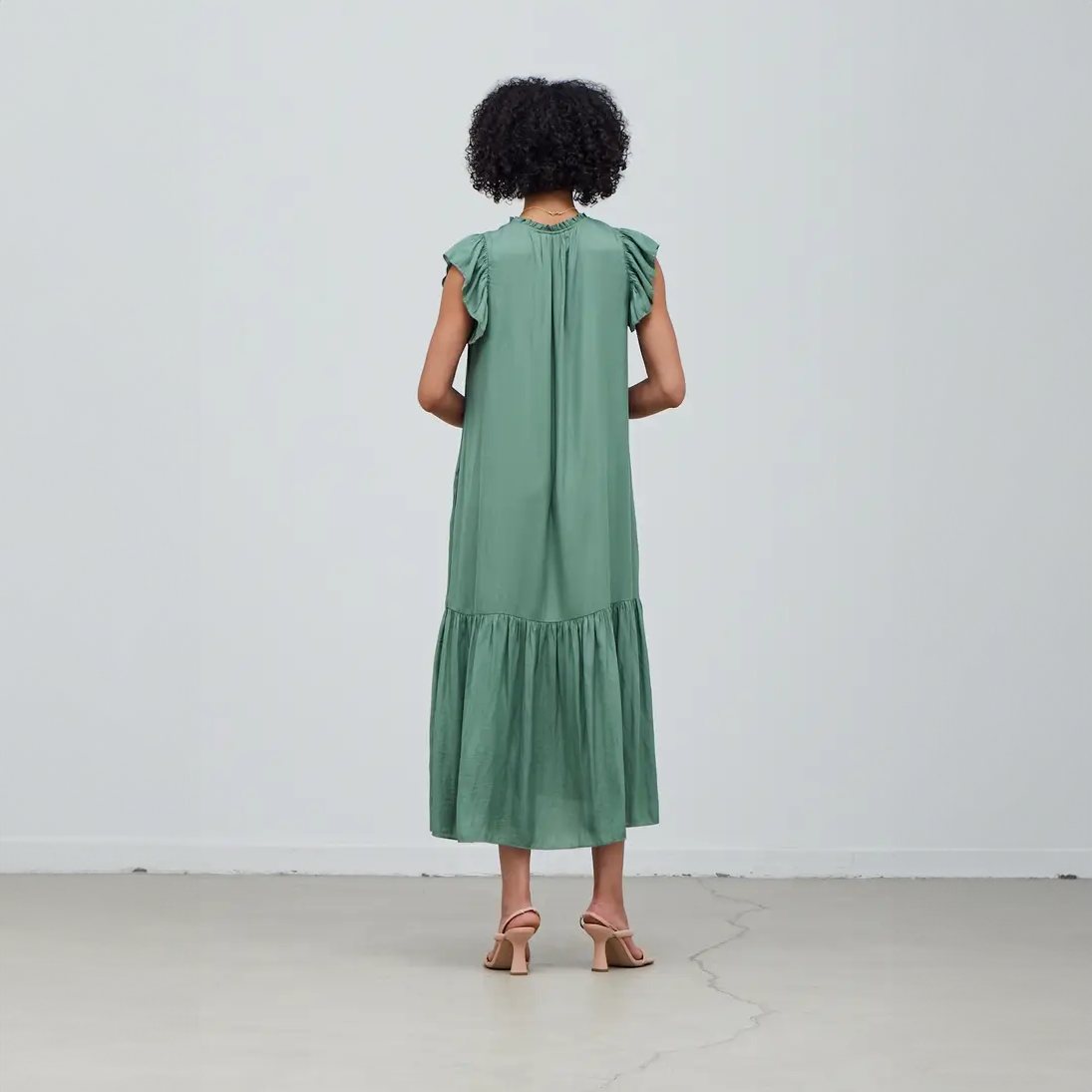 Satin Maxi Dress - Saltern