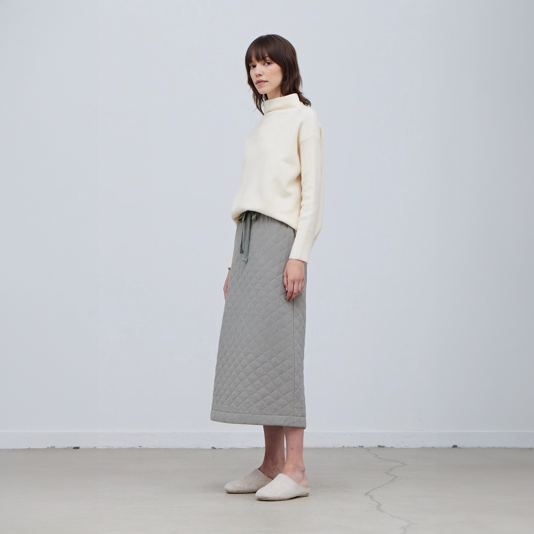 Quilting Midi Skirt