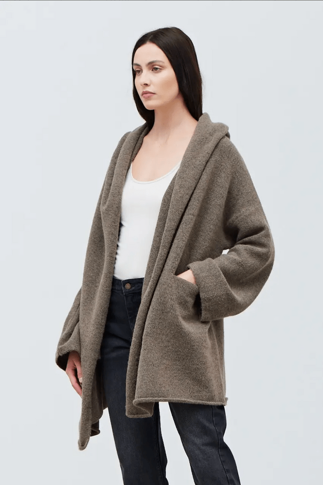 Hooded open deals cardigan