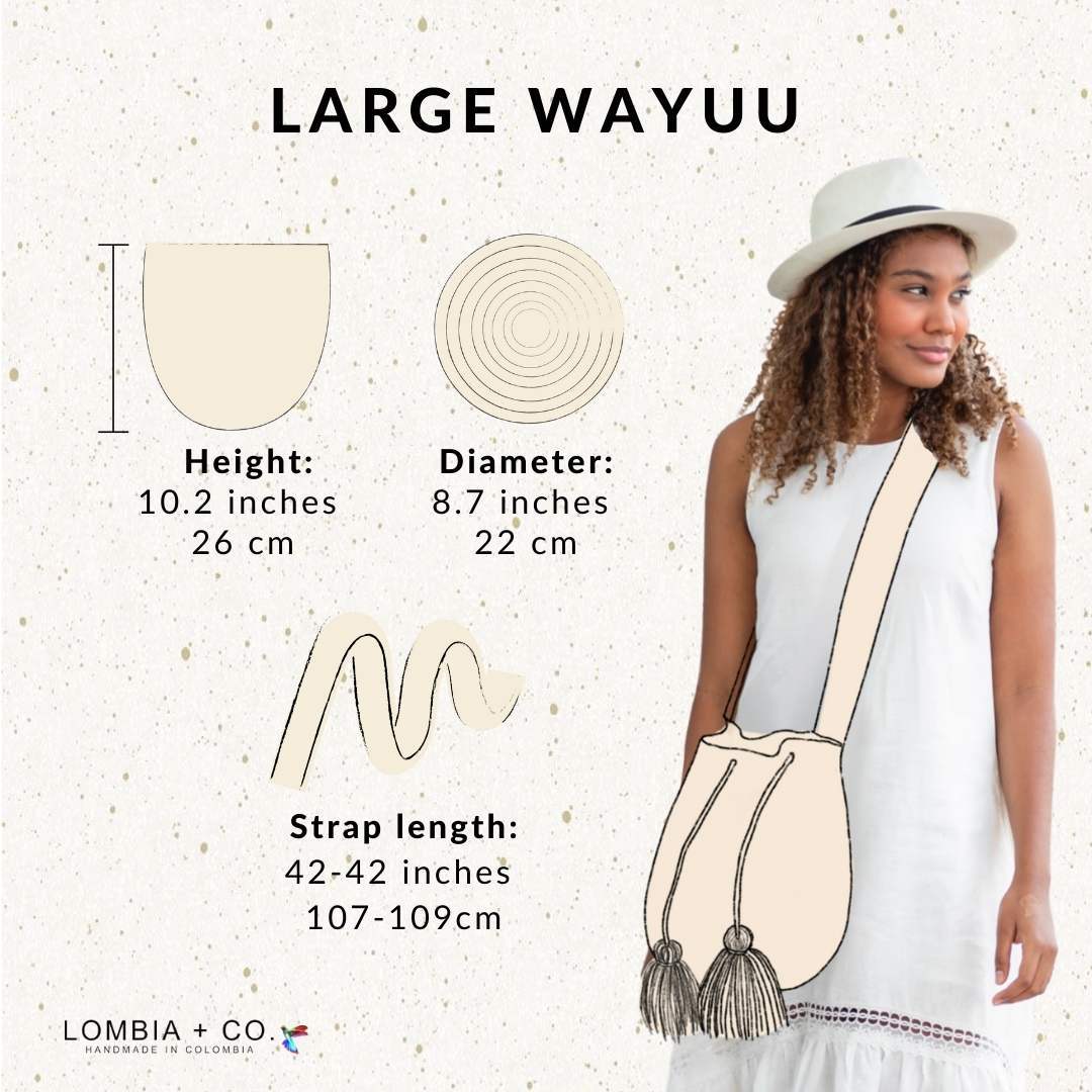 Sky Blue Checkered Wayuu Bag - Saltern