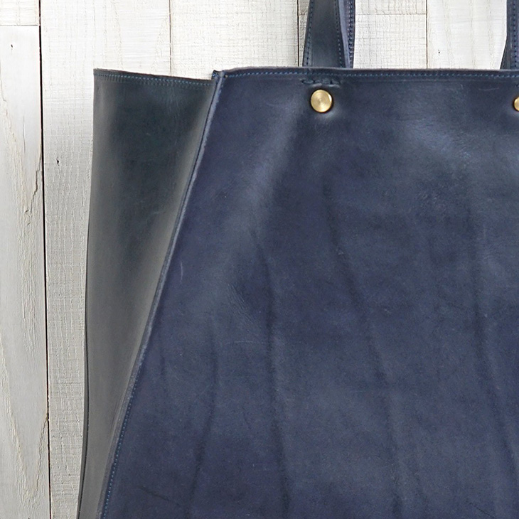 Collapsible Leather Tote