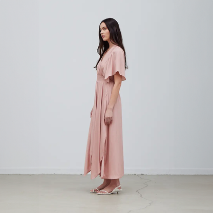 Unbalanced Skirt Maxi Dress