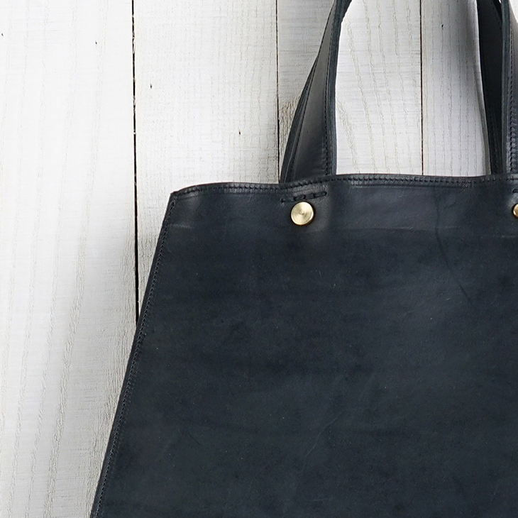 Collapsible Leather Tote