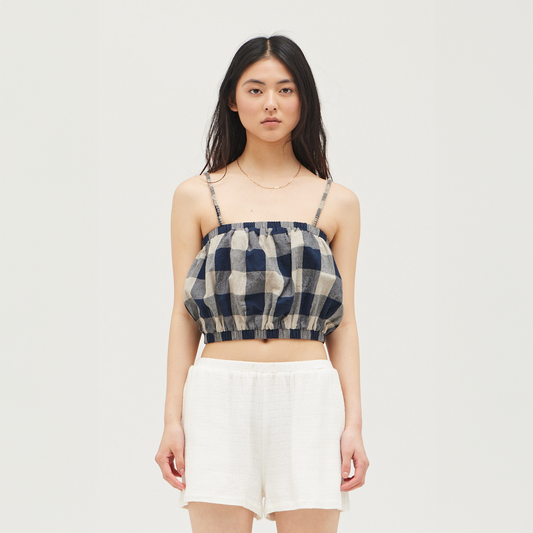 Gingham Crop Tank