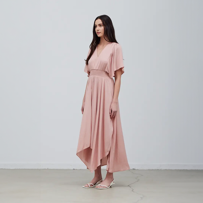 Unbalanced Skirt Maxi Dress