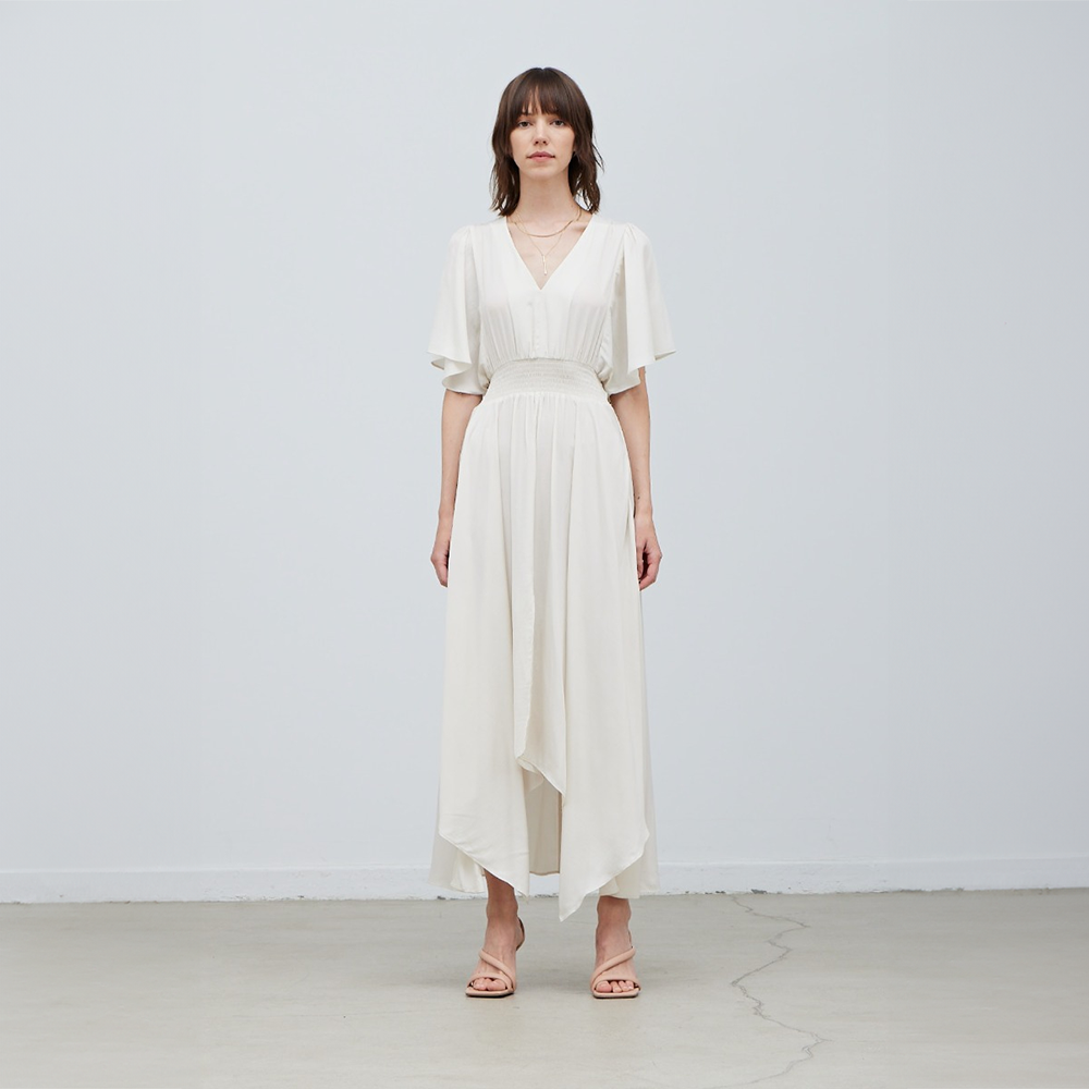 Unbalanced Skirt Maxi Dress