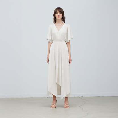 Unbalanced Skirt Maxi Dress