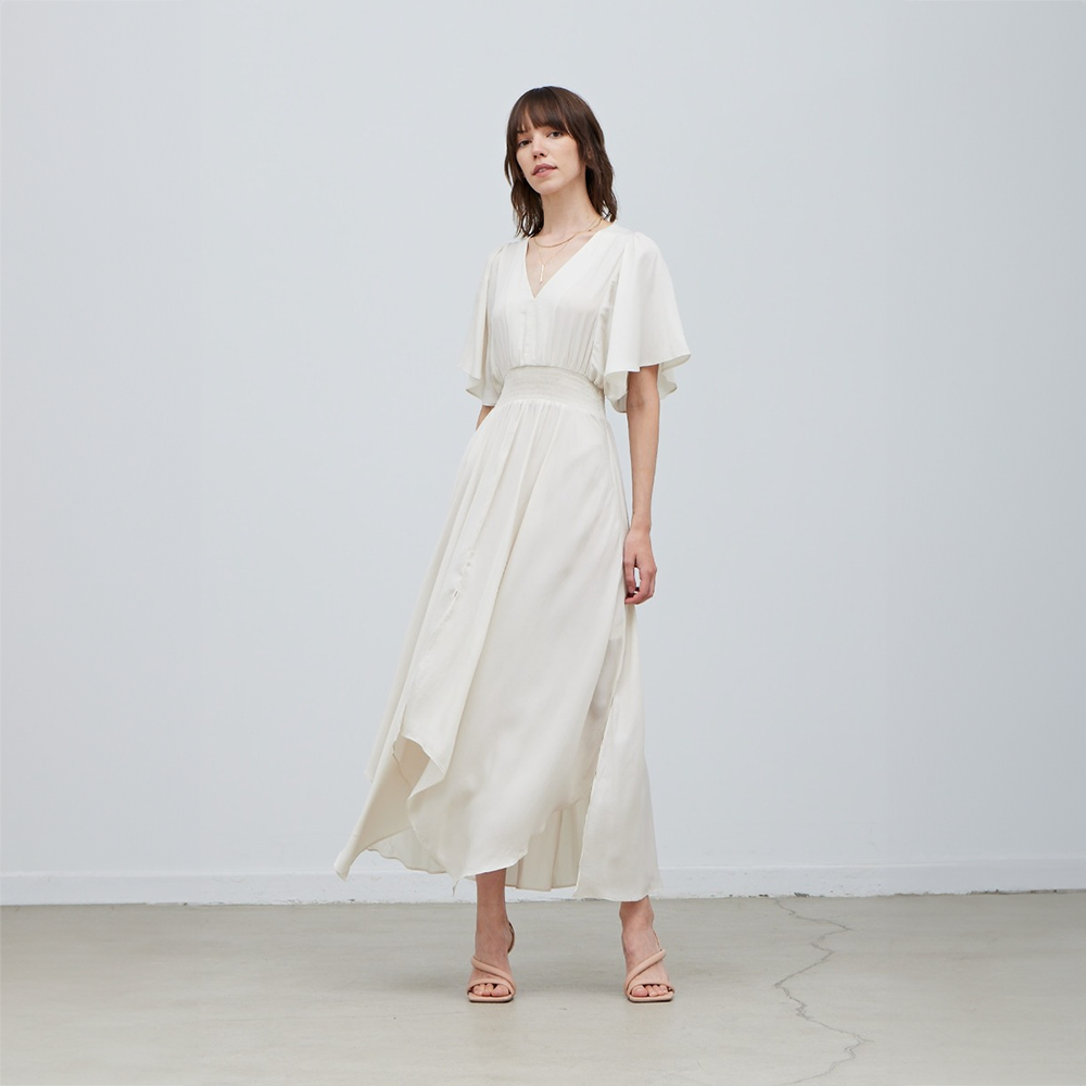 Unbalanced Skirt Maxi Dress