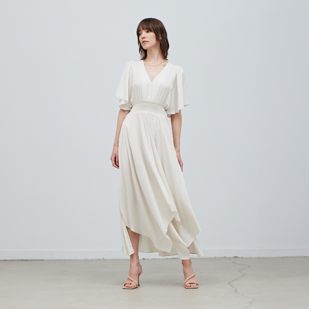 Unbalanced Skirt Maxi Dress