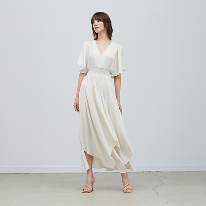 Unbalanced Skirt Maxi Dress