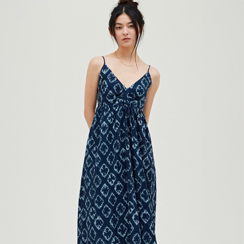 Indigo Print Jumpsuit