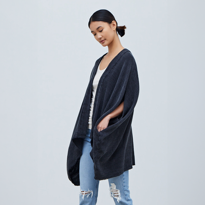 Boxy Cotton Gauze Jacket