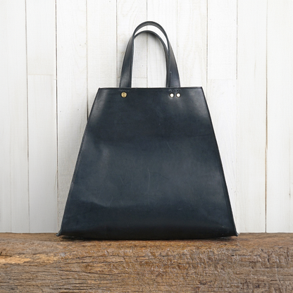 Collapsible Leather Tote