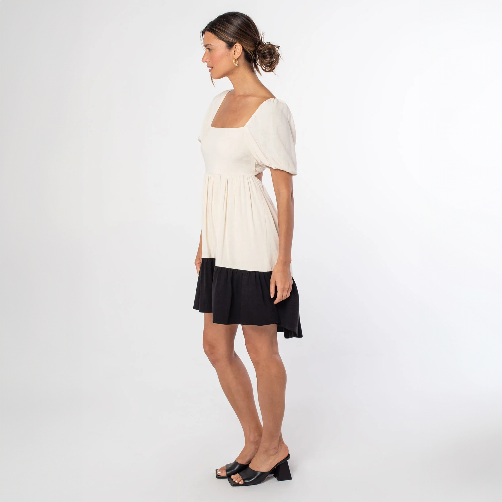 Color Block Lantern Dress