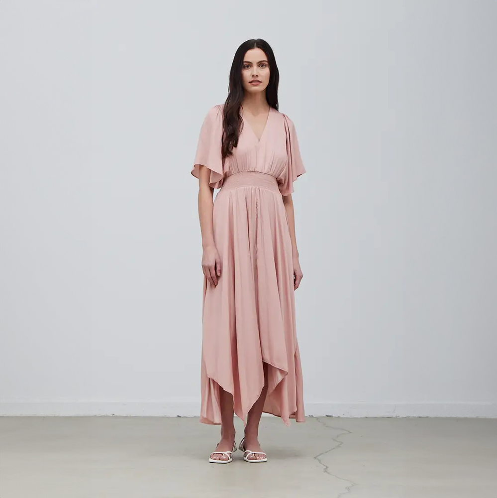 Unbalanced Skirt Maxi Dress