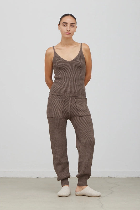 Sweater Cami + Pants Set - Dark Umber - Saltern