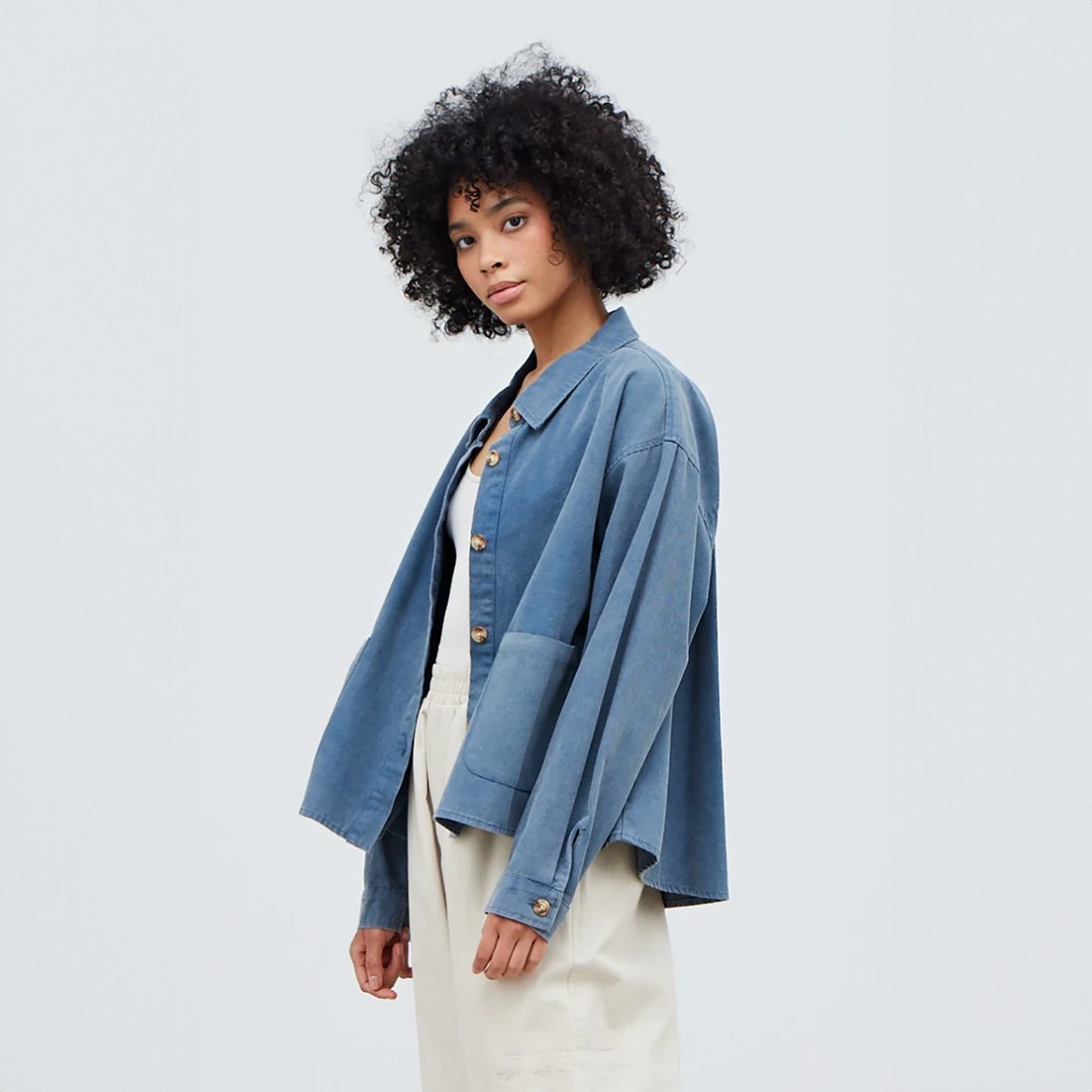 Oversized Twill Jacket