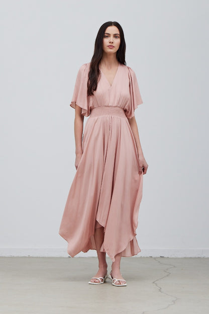 Unbalanced Skirt Maxi Dress - Saltern
