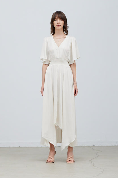 Unbalanced Skirt Maxi Dress - Saltern