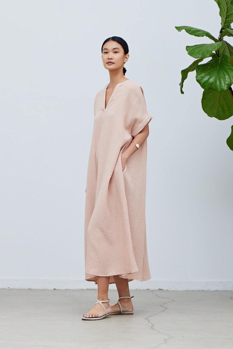 Gauze clearance midi dress