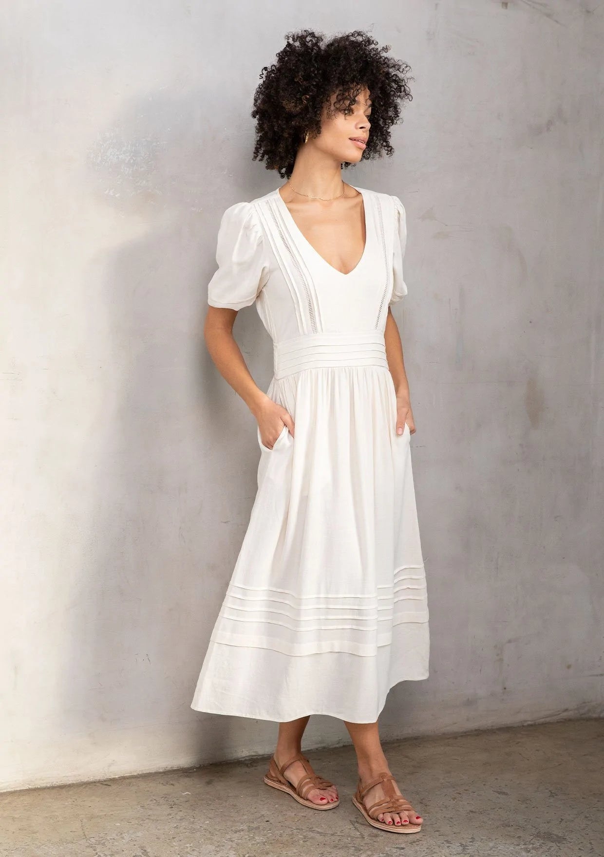 Winslow Puff Sleeve Maxi Dress - Saltern