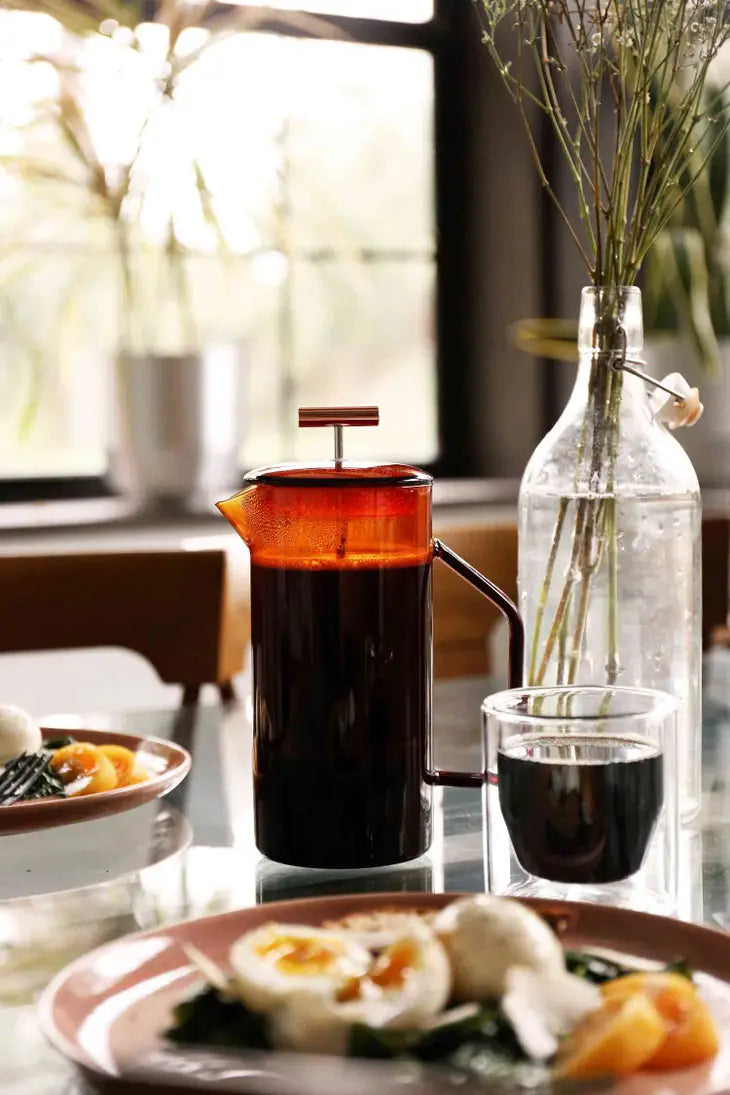 Glass French Press (Amber)